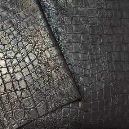 Thickened Crocodile Grain Leather Fabric Handmade DIY PU Leather Background Decoration Clothing Home Textile Cloth Sewing