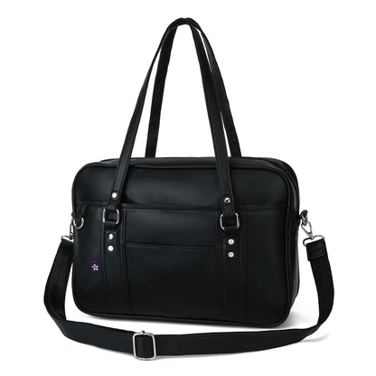 Briefcase High Students Bag Schoolbags Shoulder Bags 14-16 Inch Laptop Bag's Messenger Bags Office Handbag PU Leather Tote Bag