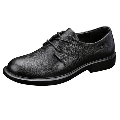Made of Genuine Leather Casual Men's British Style Men's Leather Shoes Breathable Top Layer Cowhide Comfortable Soft Soled Shoes