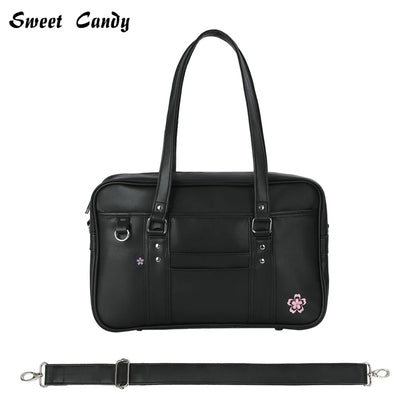 Briefcase High Students Bag Schoolbags Shoulder Bags 14-16 Inch Laptop Bag's Messenger Bags Office Handbag PU Leather Tote Bag