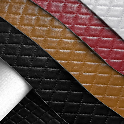 Diamond Checkered Stitching Embossed Leather High Quality Synthetic Leather Making Handicrafts for DIY Bags Watch Strap 30x68cm