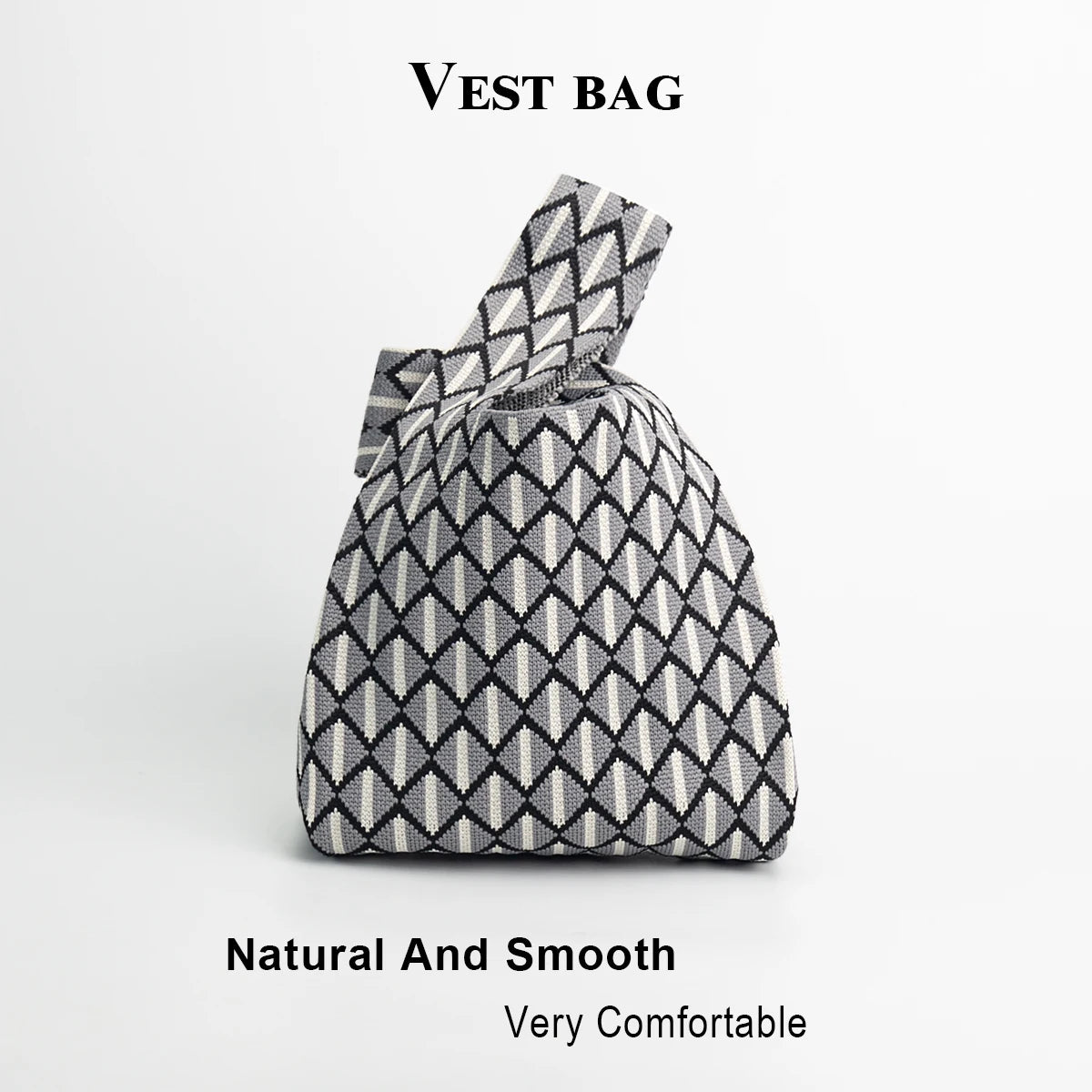 Women's Handbag Is Casual, Fashionable, Simple and Suitable for Commuting, with a Classic Striped Design That Is Versatile, Open and Breathable, Soft and Foldable for Easy Carrying, Wide Shoulder Strap for Easy Lifting, Suita