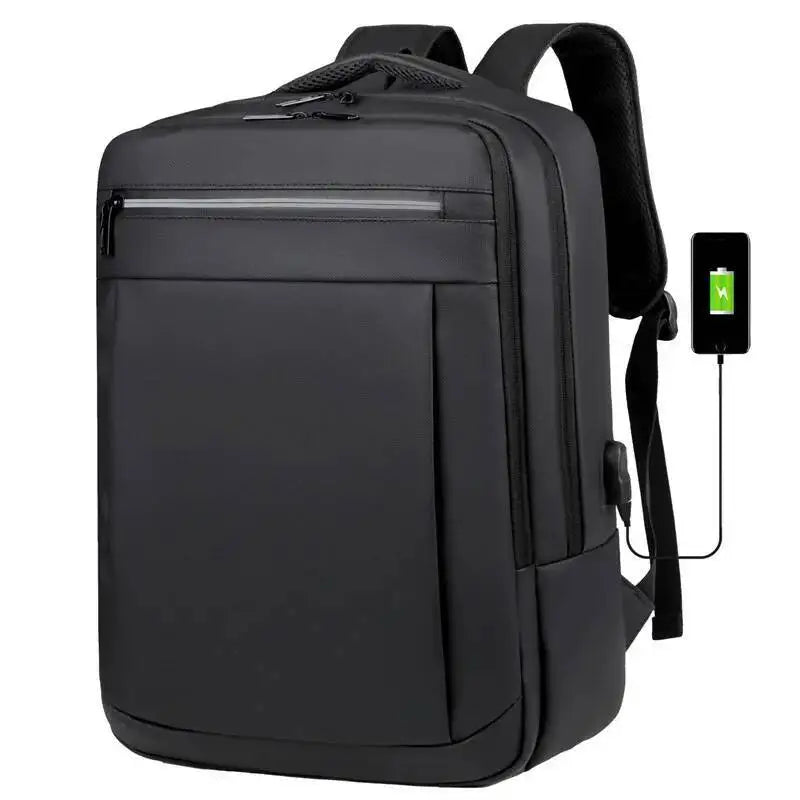 Men's Laptop Storage Double Shoulder Bags Water-Resistant Multi-Layer Storage Backpack Large Capacity Business Travel Backpack