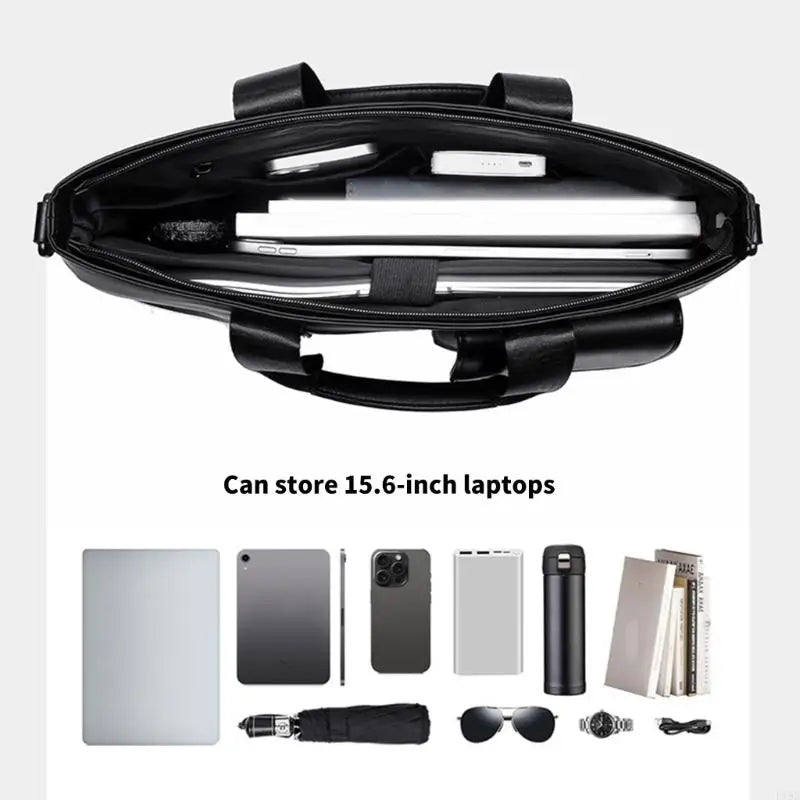 Spacious Laptop Bag Comfortable Shoulder Water and Dust Proof Bag For 15.6Inch Laptop Bag Handbag F19E