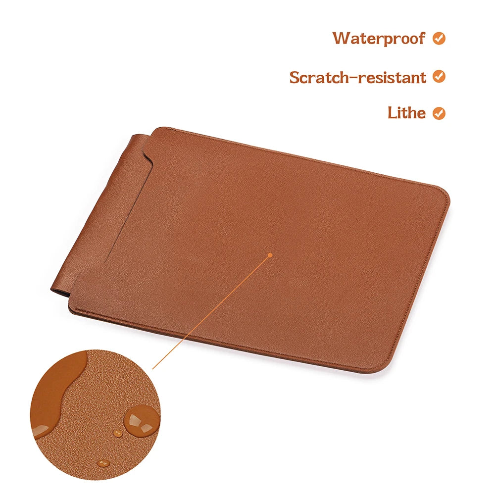Laptop Bag, 13/13.3/14/15/15.4/15.6/16 Inch, Notebook Computer Mouse Pad, Pu Leather Bladder Bag, Computer Bag Accessories