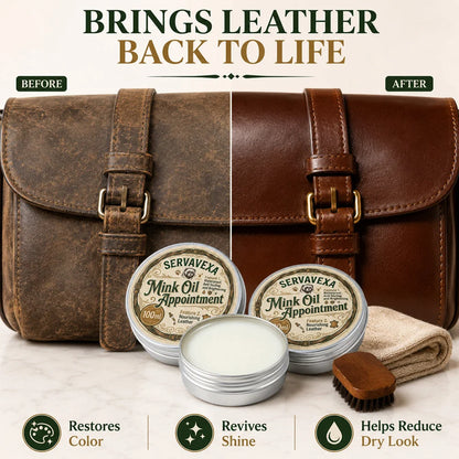 Leather Restore Cream 100ml Mink Oil Conditioner Waterproof Nourishing Balm for Smooth Leather Shoes Bags Furniture Polish