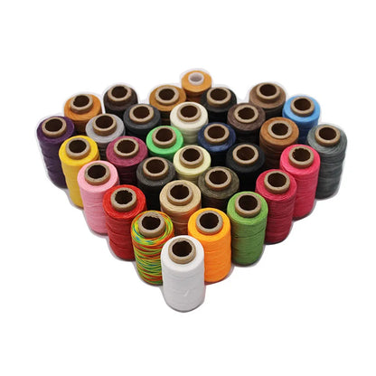 50m 0.8mm Leather Sewing Waxed Thread Wax Cord String Hand Stitching Craft DIY