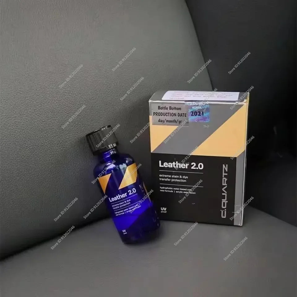 For CAR CQUARTZ Leather 2.0 Hydrophobic Oil Phobic Safe on Car Leather Resistance To UV Denim Dye Coloring Abrasion Stains