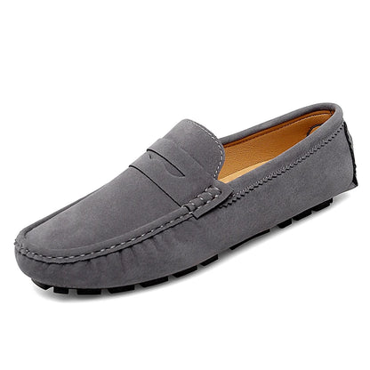 Mens Shoes Suede Leather Loafers Fashion Comfortable Walking Shoes for Men Sneakers New Flats Classic Original Style Casual Shoe