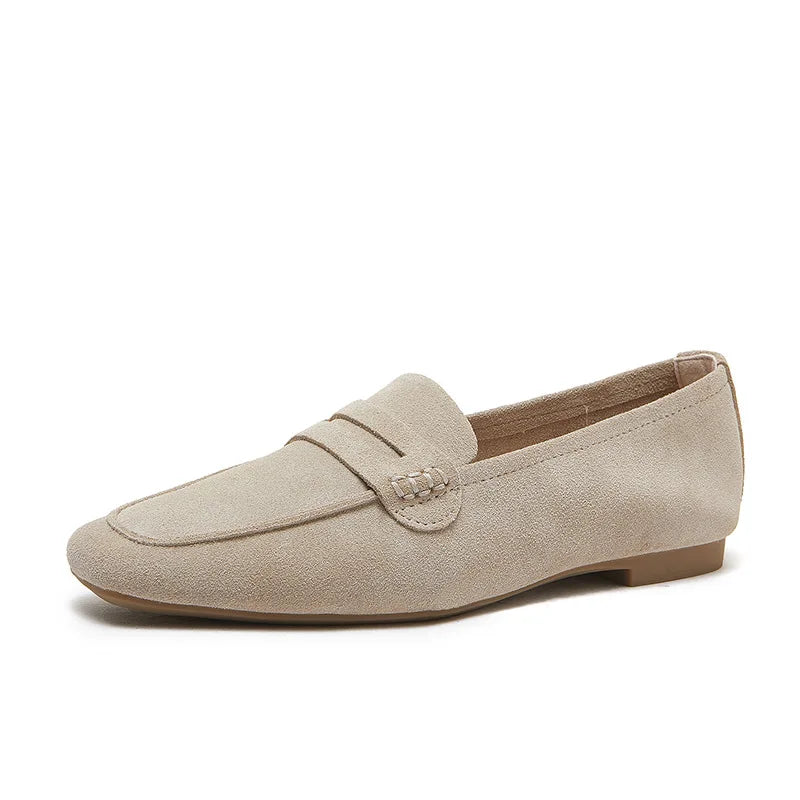 flat shoes Retro Nostalgic All Genuine Leather Women's Shoes Casual And Comfortable Walking loafers