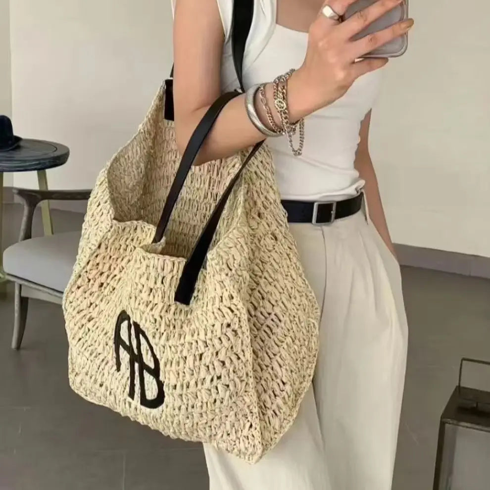 Large-capacity Leather Tote Bag: Soft, Durable, Minimalist Commuter Bucket Bag, Underarm Bag, Shoulder Bag, Crossbody Bag