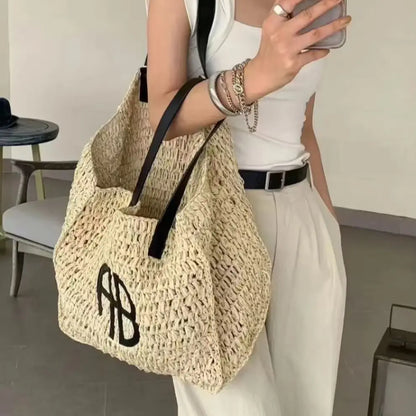 Large-capacity Leather Tote Bag: Soft, Durable, Minimalist Commuter Bucket Bag, Underarm Bag, Shoulder Bag, Crossbody Bag