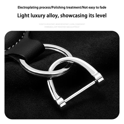 For Citroen C4 C3 C2 C1 C5 DS3 Berlingo Xsara headrest Accessories Car Shield Leather Keychain Key Ring Pendant Holder Gift