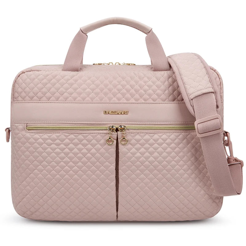 BAGSMART Large Capacity 17 inch Laptop Bag Shoulder Messenger Notebook Pouch Briefcase Office School Business Computer HandBag
