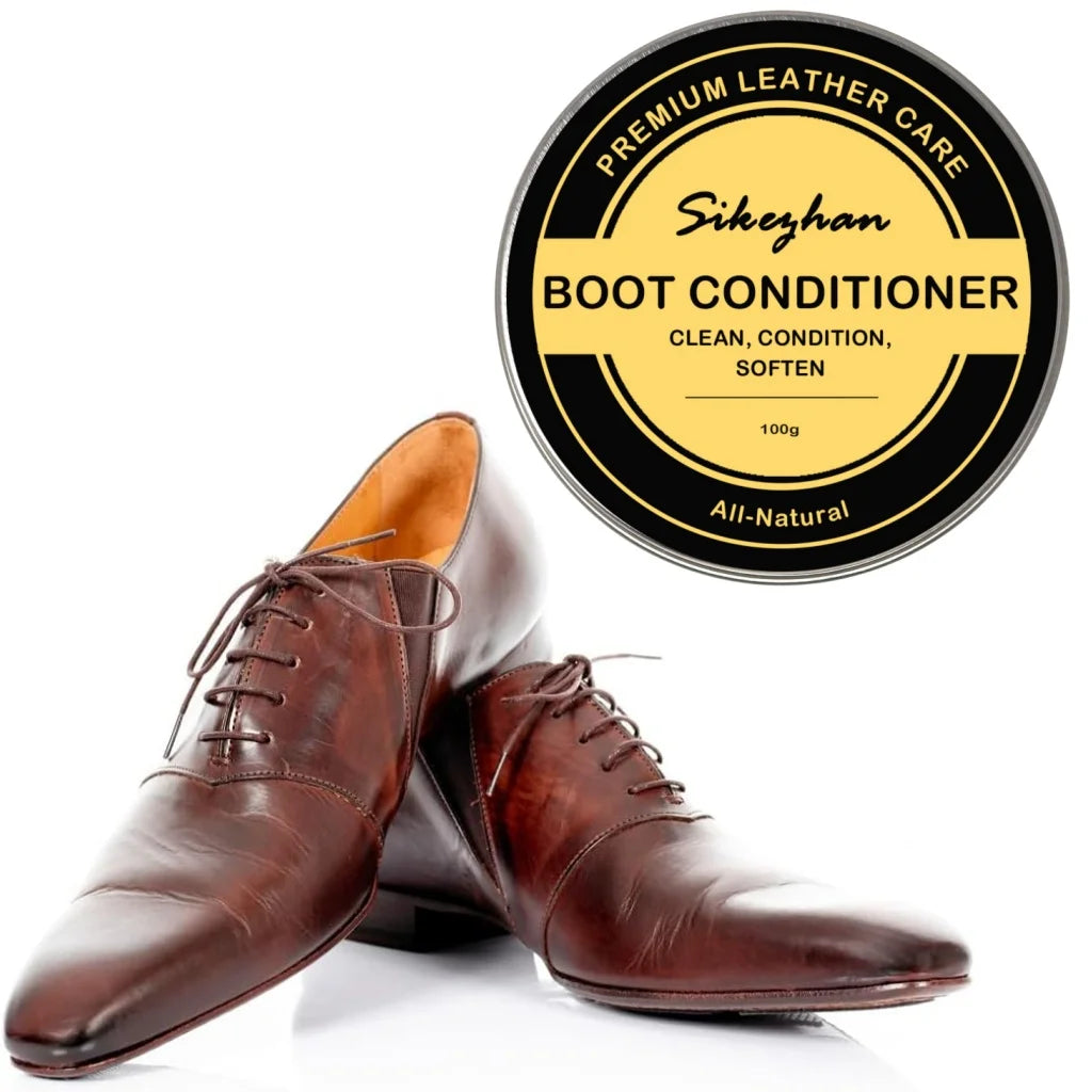 Leather Boot Care Cream Leather Conditioner for Work Boots and Fashion Boots Shoe Polish Balm Clear Odorless Non Greasy