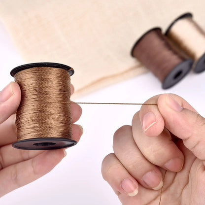 150 Meters/Roll 0.25mm Nylon Waxed Line Leather Craft Sewing Wax Thread Cord Round Leather Sewing Wax Thread DIY High Strength