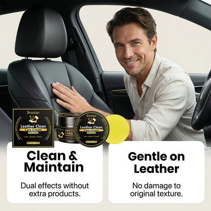 Leather Conditioner and Cleaner Leather Care Cream Car Seat Restorer Auto Interior Cleaning Kit Furniture Polish Shine Protector