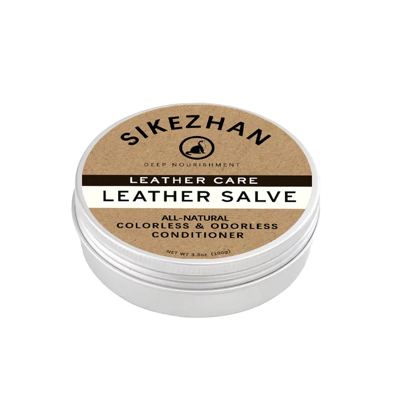 All-Natural Leather Salve - Deep Nourishing Conditioner for Boots, Bags, Saddles, Furniture, Car Interiors.Colorless & Odorless.