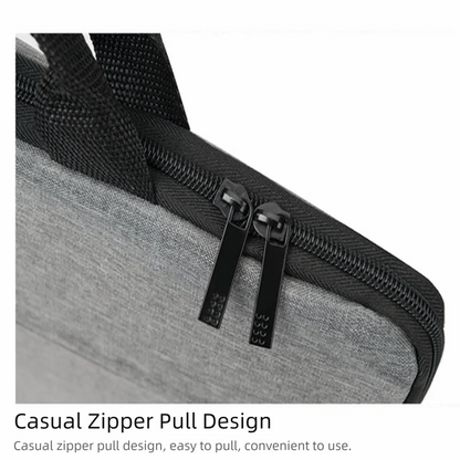 Business Style Laptop Handbag Ultra Thin Shockproof Laptop Sleeve Case Large Capacity with Handle Laptop Protective Pouch