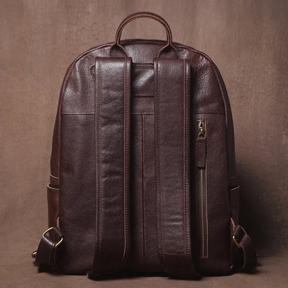 GURO Higher Quality Genuine Leather Backpack Men's Commute Business Travel Bag Women Luxury Cowhide Schoolbag Office Laptop Bags