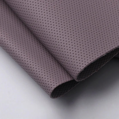 Perforated Leather Fabric Breathable Hole Punch Synthetic Leather Material for Furniture Sofa Car Seat Upholstery DIY Craft