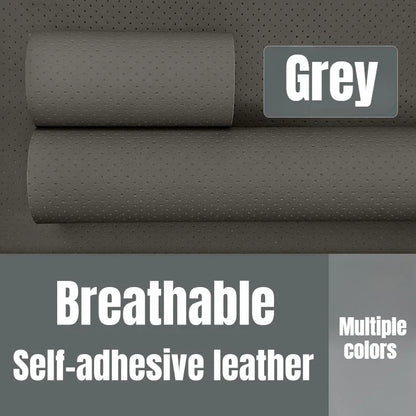 Perforated Breathable Faux Leather Self-Adhesive Leather Repair Sofa Patch Adhesive Tape Repair Car Seat Furniture Chair Repair