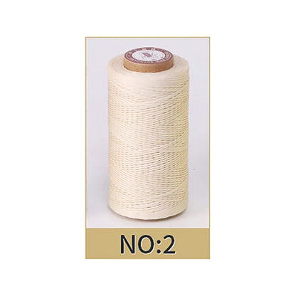 50M 0.8mm Thickness Waxed Thread For Leather Waxed Cord For Diy Handicraft Tool Hand Stitching Thread Flat Waxed Sewing Line