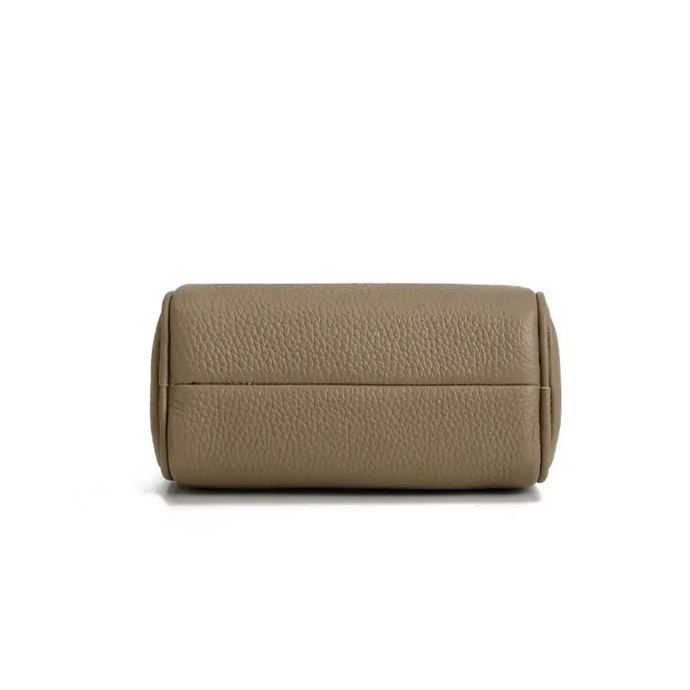 Real Leather Handbag for Women,Soft Leather Tubular Type,Shoulder Crossbody Bag,New Summer Travel Purse,Lady Everyday Phone Bags