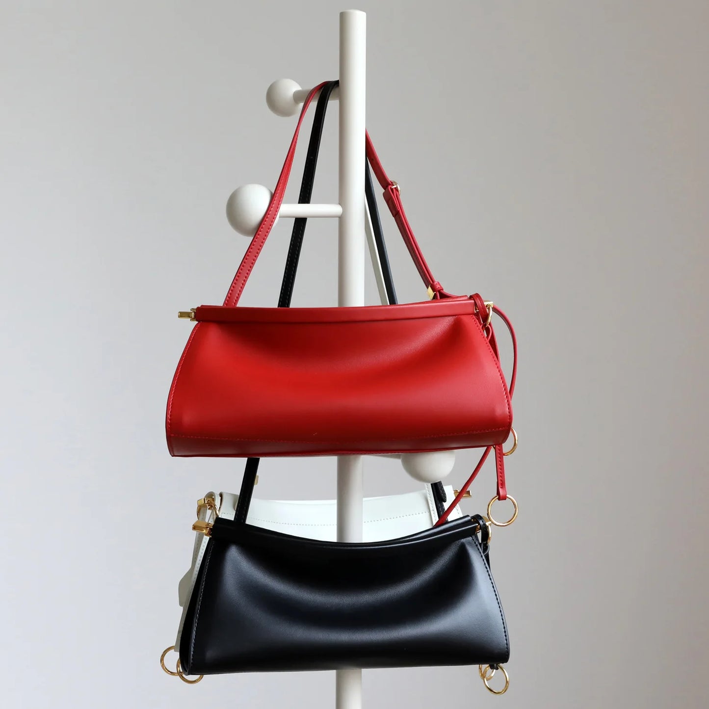 Women's Bags Genuine Leather Underarm Bag New Handbag Small Design High-End Clip Leather Simple Fashion Shoulder Bag Vintage