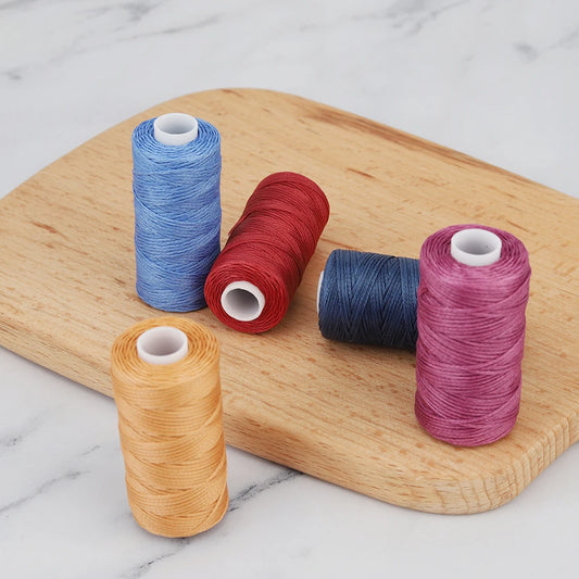 0.8MM 150D Leather Waxed Thread Cord 36Colors 50M DIY Hand Polyester Stitching Thread Multicolor For DIY Handicraft Sewing Tools
