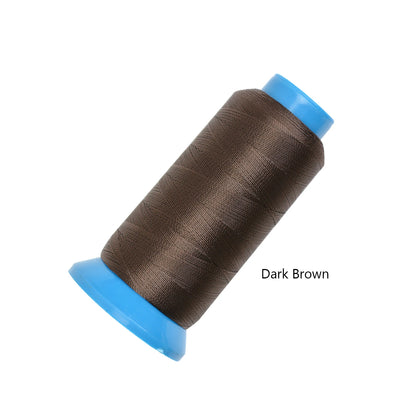 Sewing Thread with 8 Pcs Needles 210D High Strength Polyester Thread for Sewing Wig, Leather, Weaving Hair ,Hand DIY Sewing