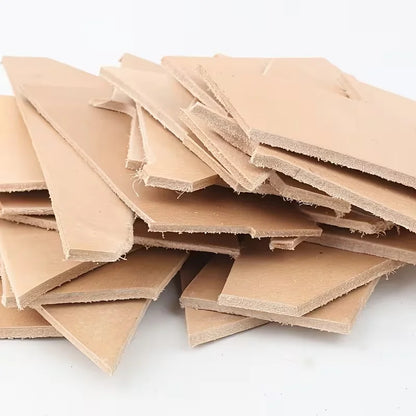 3.5mm thickness original color vegetable tanned leather head layer cowhide leather material, scraps, broken leather, stiff cowhi