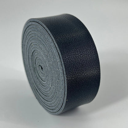 1 Roll of 2.5cm Wide Napa Texture Single Sided Synthetic Leather PU Strip 2mm Thickness for DIY Accessories Bag Strap Pet Collar