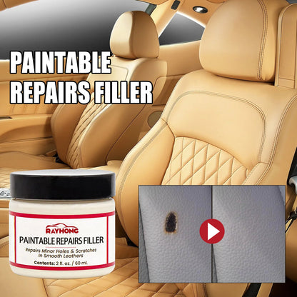 60ml Leather Restoring Paste Natural Leather Filler Repair Compound Leather Restoration Cream For Tears Crack Burns Holes Filler