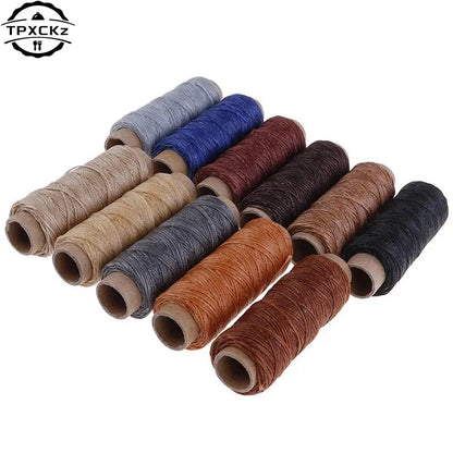 50m/Roll DIY Waxed Sewing Thread For Leather Shoe Hand Stitching Crafts Tool Hand Stitching For Leather Sewing Thread
