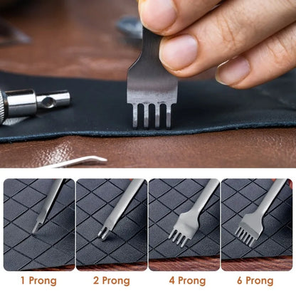 37 Piece DIY Leather Carving Tool Set Handmade Leather Sewing Set Leather Tool Set Home DIY Clothing Hand Tools