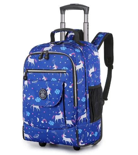 18 Inch Wheeled Backpacks for Laptop Waterproof Travel Trolley Backpack Large Capacity Men Trolley Bags Luggage Carry-on Bags