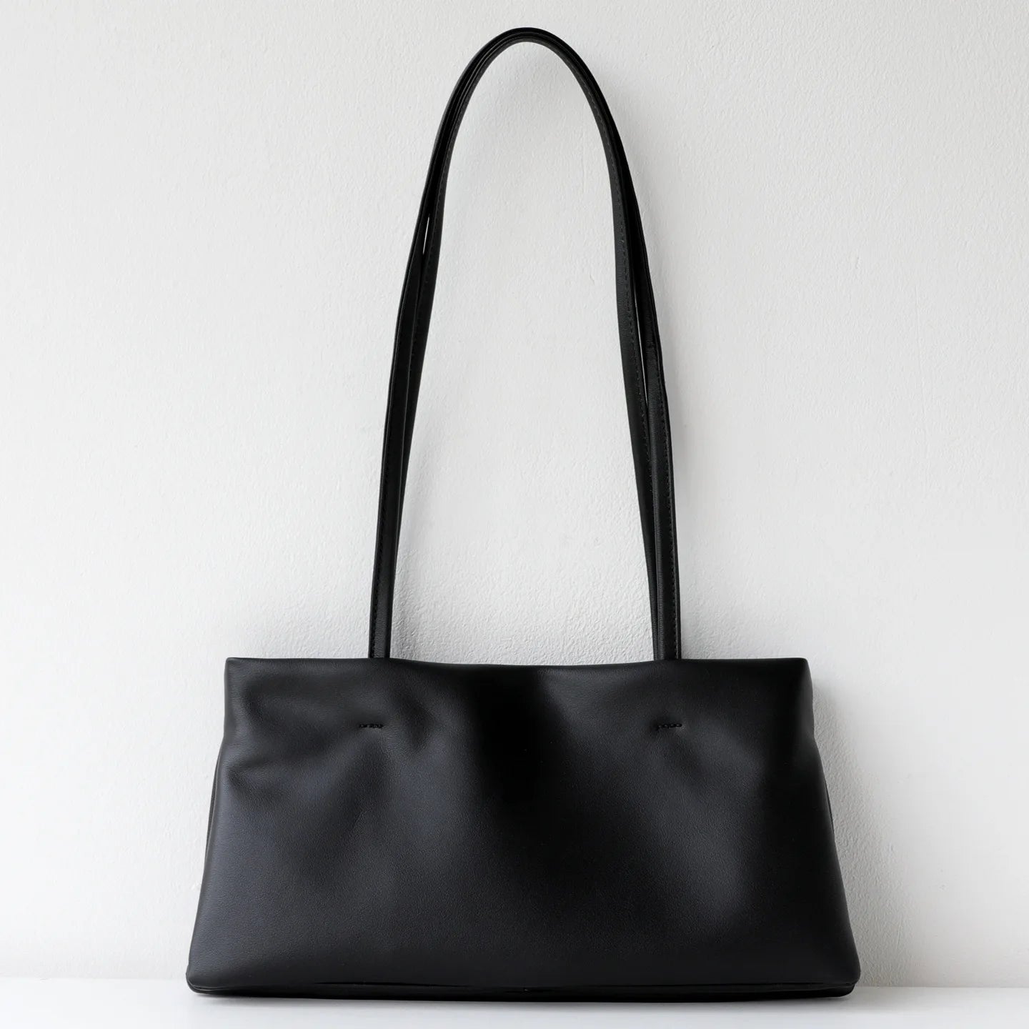 Women's Bag 2026 Summer New Style Simple Style Soft Real Leather Organ Underarm Bag Shoulder Bag
