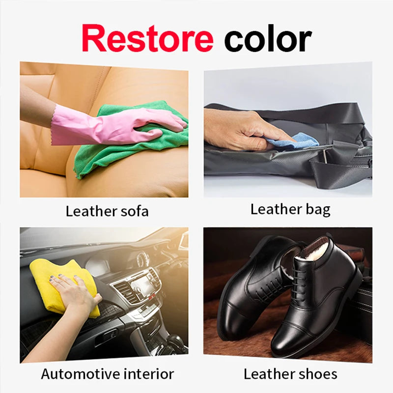 Plastic Leather Renovater Car Interior Conditioner Delay Oxidation Seat Leather Liquid Restore Detailing Cleaner Spray AUTO 3