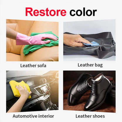 Plastic Leather Renovater Car Interior Conditioner Delay Oxidation Seat Leather Liquid Restore Detailing Cleaner Spray AUTO 3