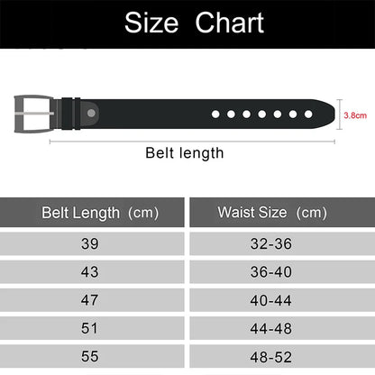 Maikun Genuine Leather Belts For Men For Jeans Trousers Men's Casual Vintage Alloy Pin Buckle Second Layer Leather Belt