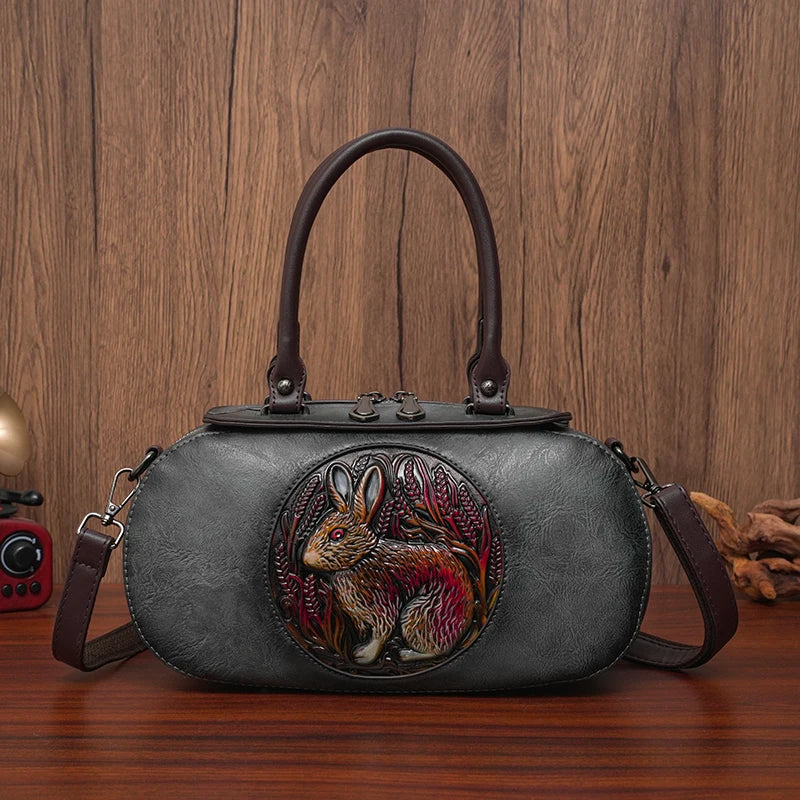 Luxury Designer Handbag Women Shoulder Bag Classic Retro Handbag 3D Oval Torebki Gift Pack Simulated Leather Small Crossbody Bag