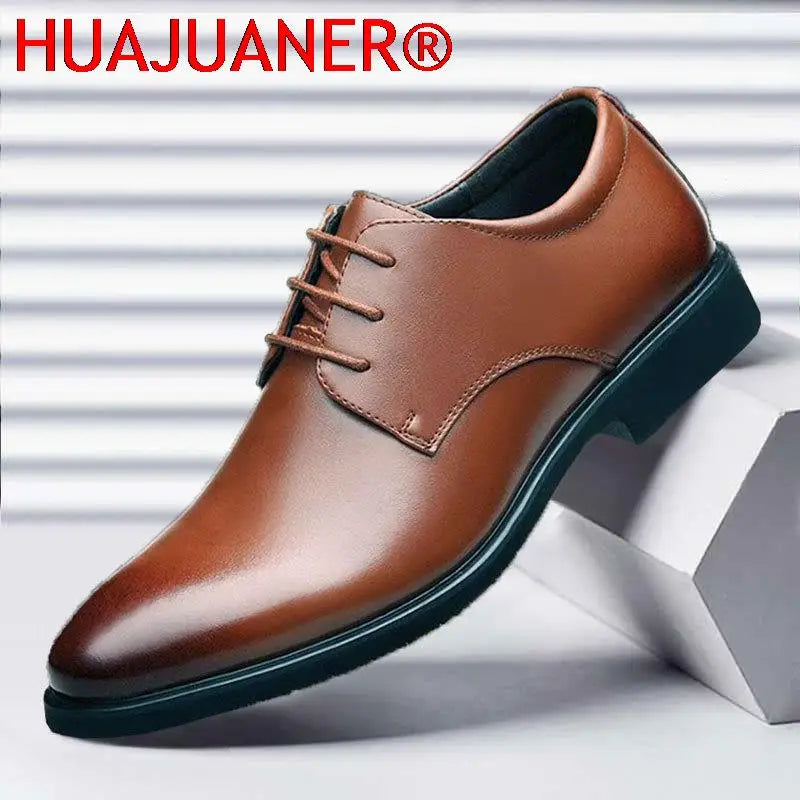 Leather Shoes Men's Breathable Black Soft Leather Soft Bottom Spring And Autumn Best Man Men's Business Formal Wear Casual Shoes
