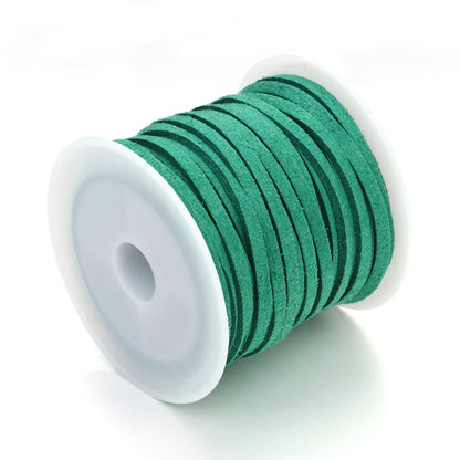 5m/Lot 2.7mm Korean Suede Leather Cord Flat Velvet Faux Thread Rope For DIY Crafts Clothing Accessories Ornament Making Supplies