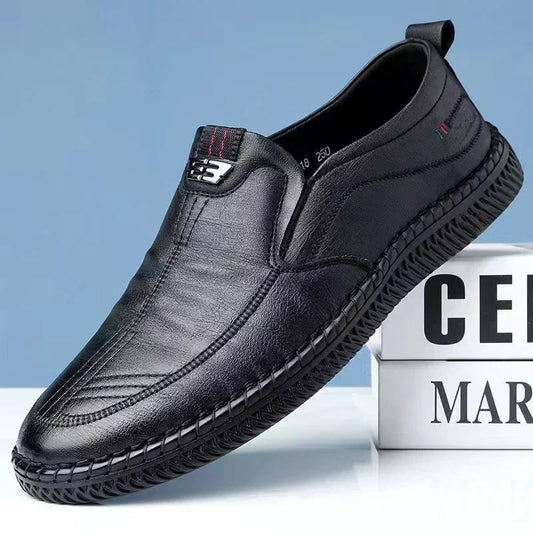 2025 Business Leather Shoes Moccasin Shoes Breathable Men's Casual Loafers Comfortable Shoes for Men Summer Men's Sneakers