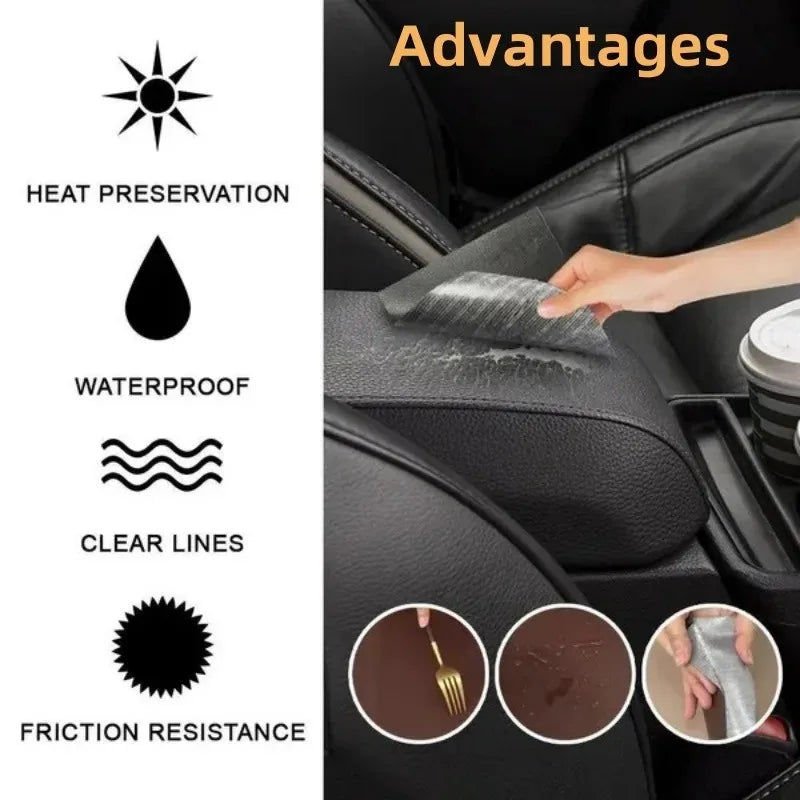 Black Leather Repair Patche Tape Self Adhesive Leather Patches Sofas Couch Seat Cuttable Refinisher High Viscosity Fix Stickers