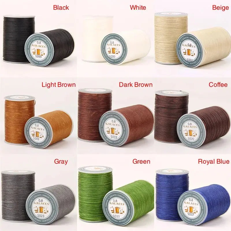 0.8mm 90m Waxed Thread Repair Cord String Sewing Leather Hand Wax Stitching DIY Thread For Case Arts Crafts Handicraft Tool