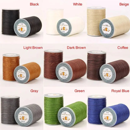 0.8mm 90m Waxed Thread Repair Cord String Sewing Leather Hand Wax Stitching DIY Thread For Case Arts Crafts Handicraft Tool