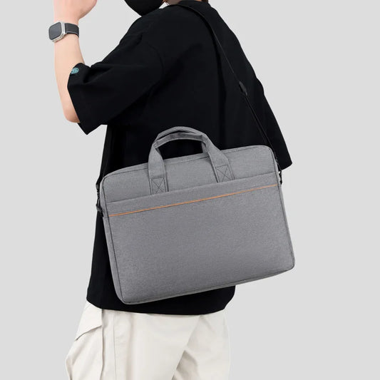 Laptop shoulder bag, men's laptop bag, large capacity business briefcase, inner bag storage