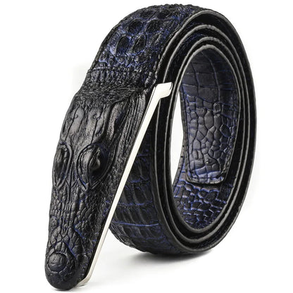 Plyesxale Brand Mens Belts Luxury Leather Designer Belt Men High Quality Ceinture Homme Crocodile Cinturones Hombre 2025 B2